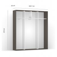 DRESSING LEX 201-218-45 B GRI/MSJ